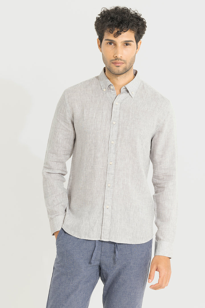 Buoyant Grey Linen Shirt