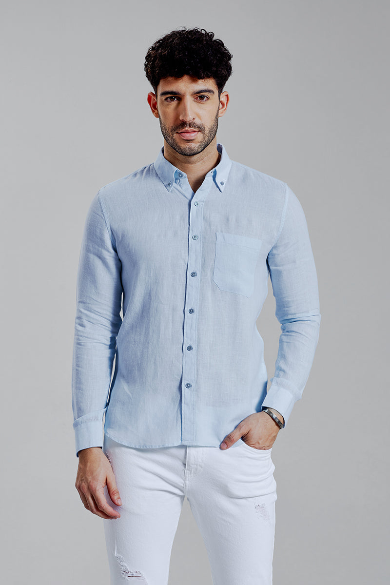 Mould Linen Blue Shirt