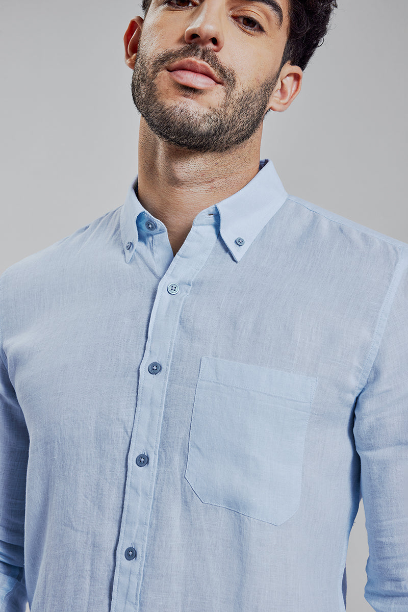 Mould Linen Blue Shirt