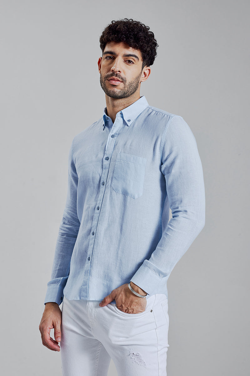 Mould Linen Blue Shirt