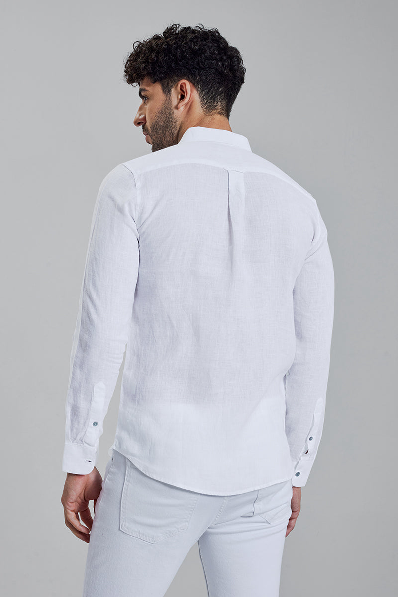 Mould Linen White Shirt