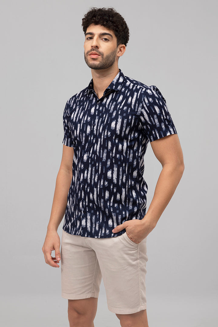 Scatter Box Blue Shirt