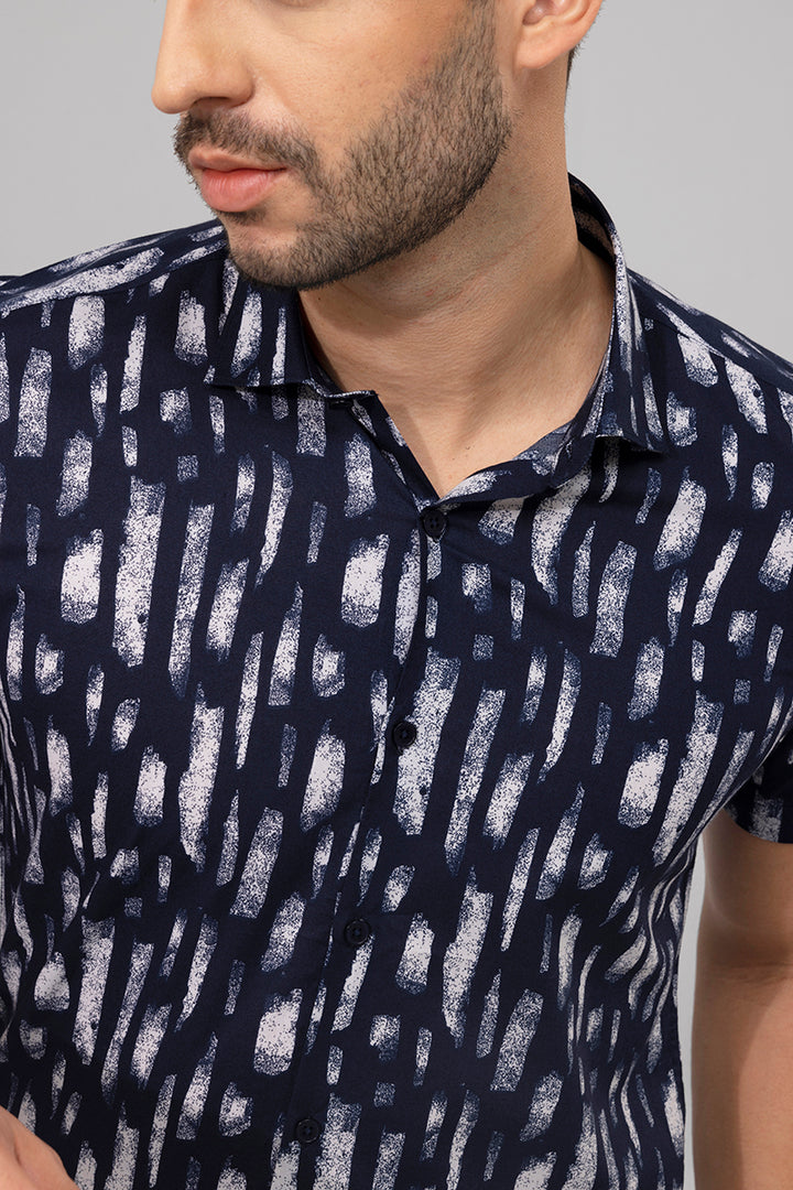 Scatter Box Blue Shirt