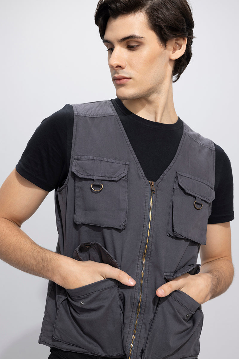 Hawker Grey Multipocket Gilet