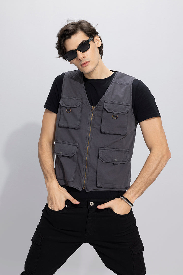 Hawker Grey Multipocket Gilet