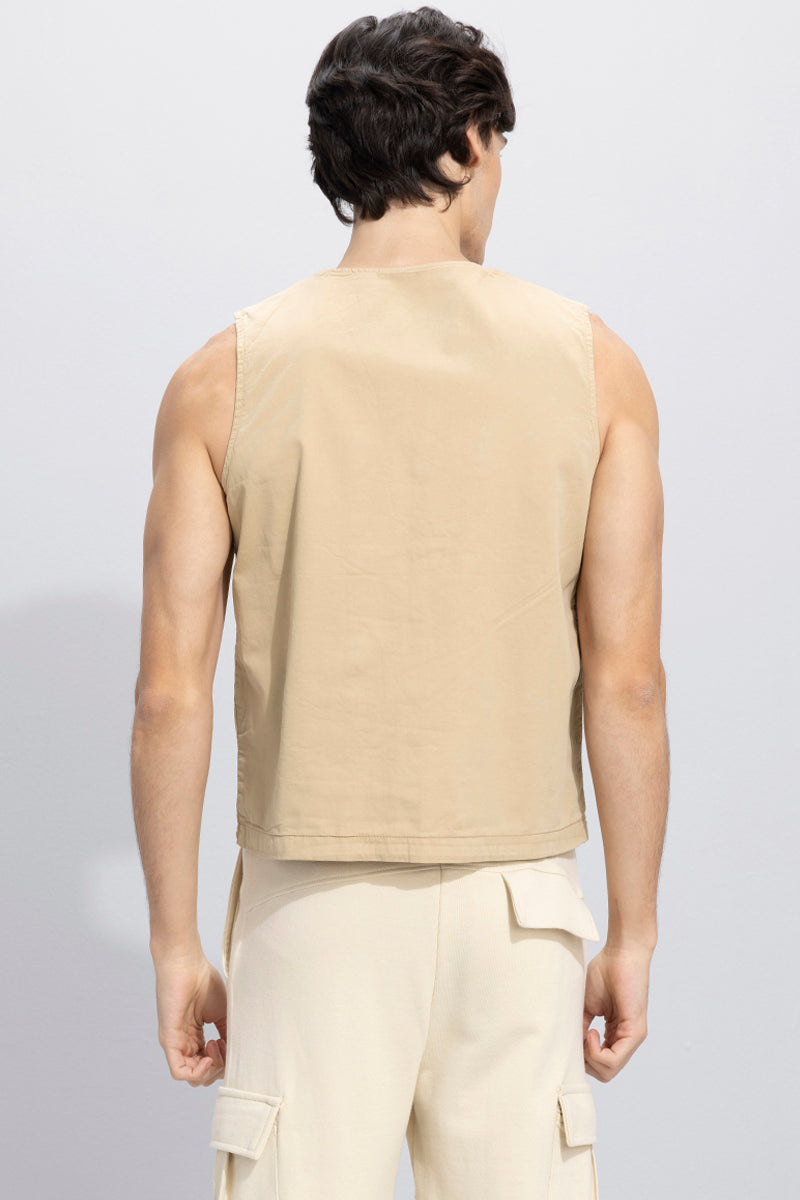 Hawker Beige Multipocket Gilet