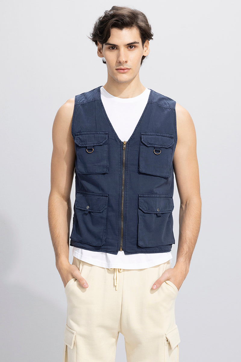 Hawker Navy Multipocket Gilet