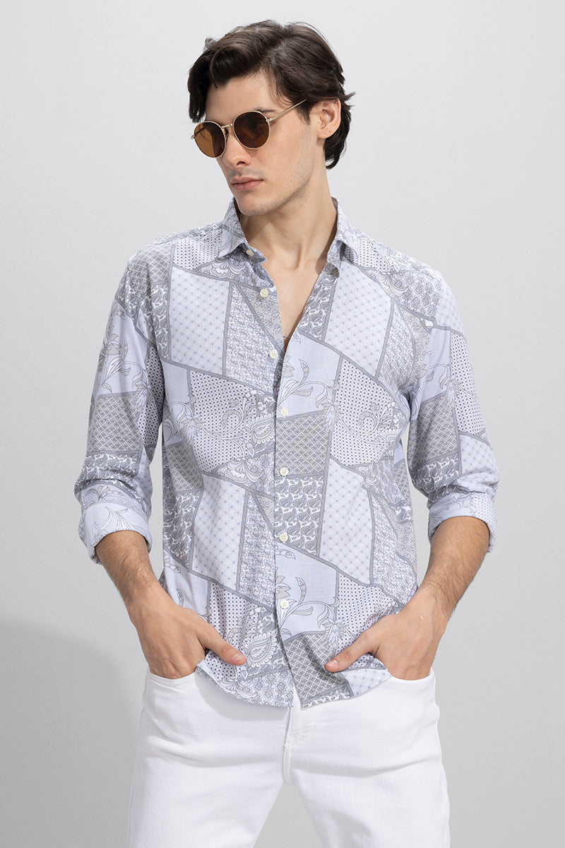 Buy Men's Duozhong Grey Shirt Online | SNITCH
