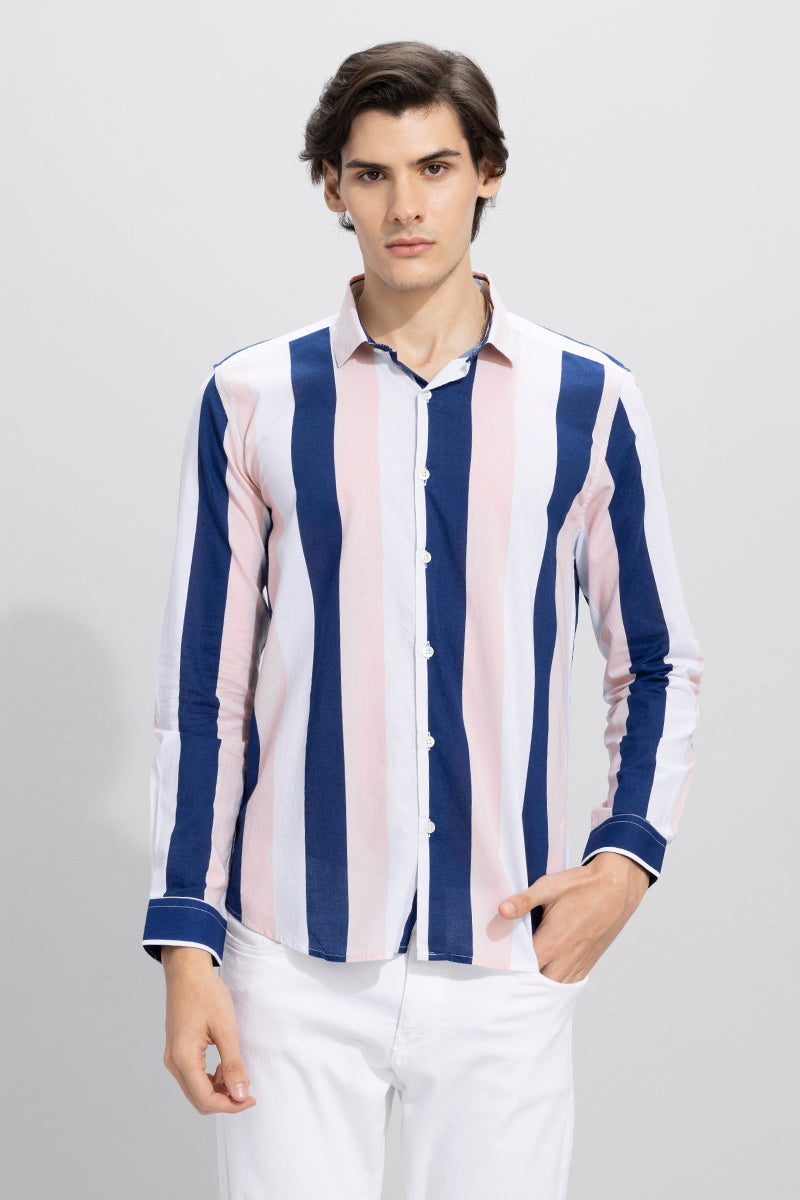 Zovic Stripe Blue Shirt