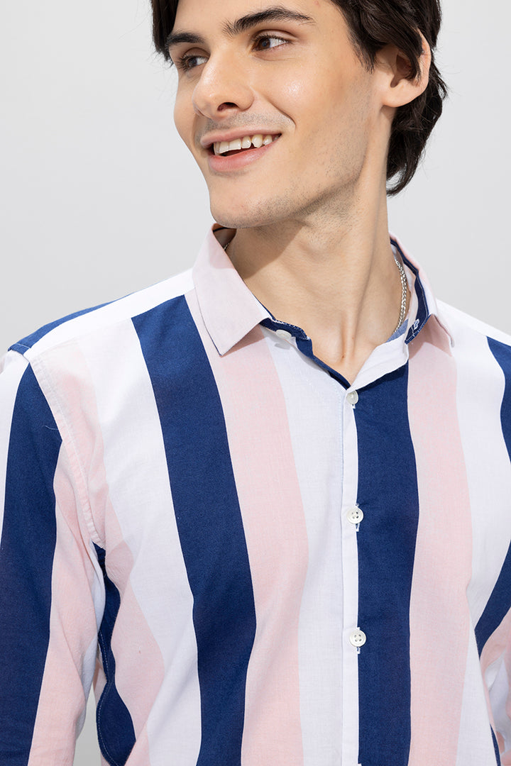 Zovic Stripe Blue Shirt