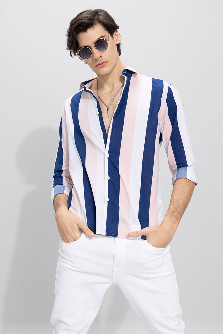 Zovic Stripe Blue Shirt