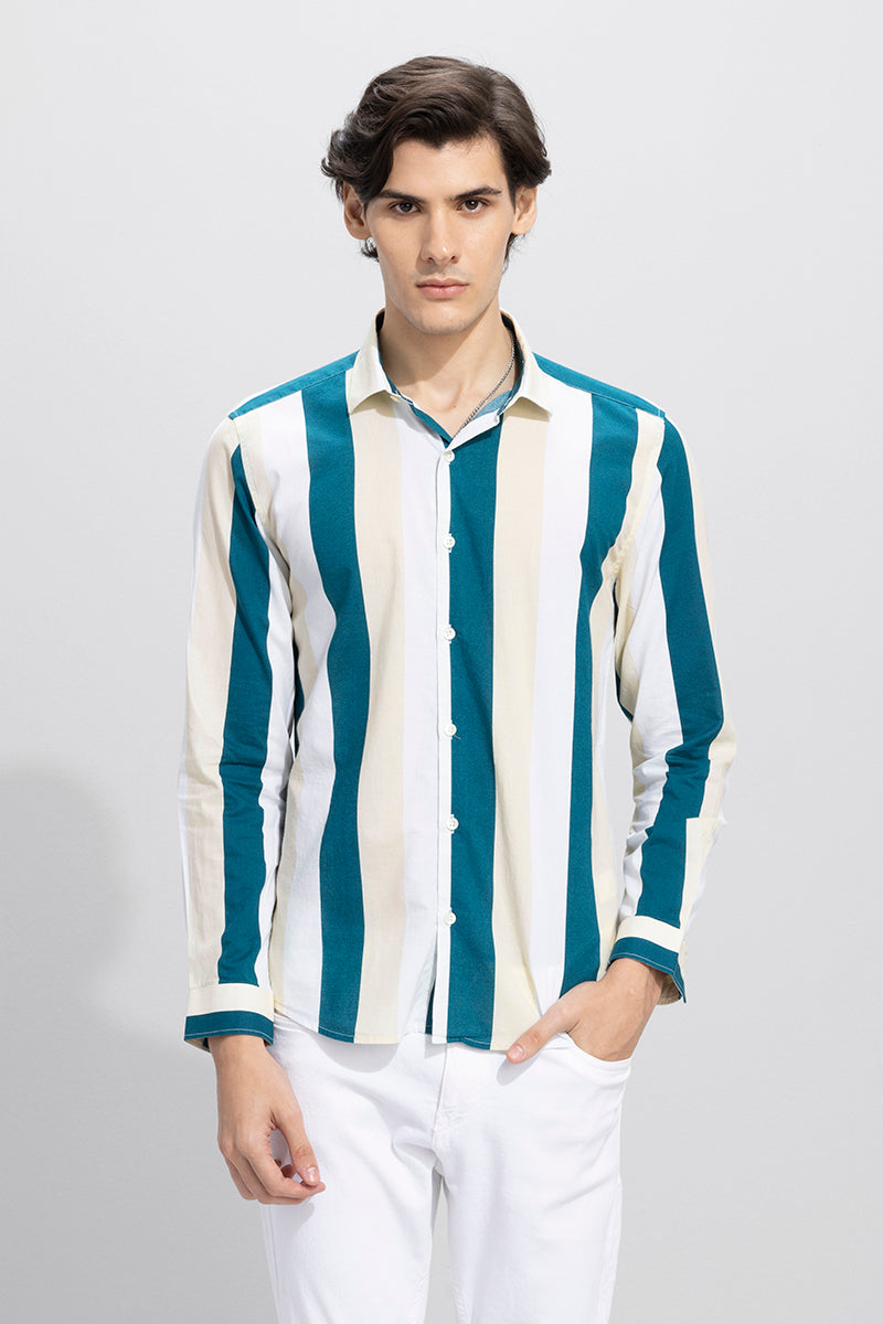 Zovic Stripe Green Shirt