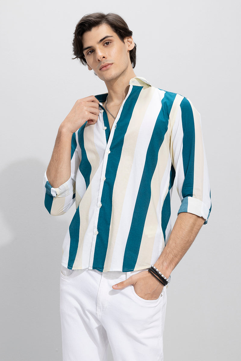 Zovic Stripe Green Shirt