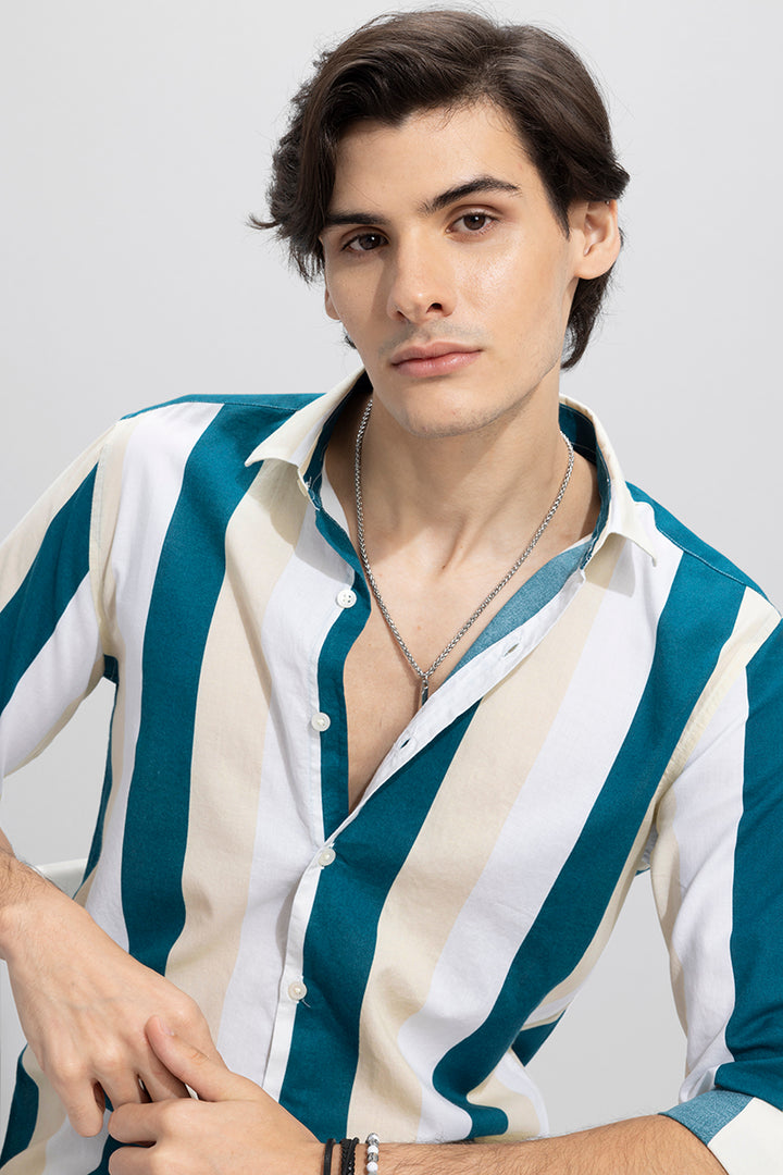 Zovic Stripe Green Shirt