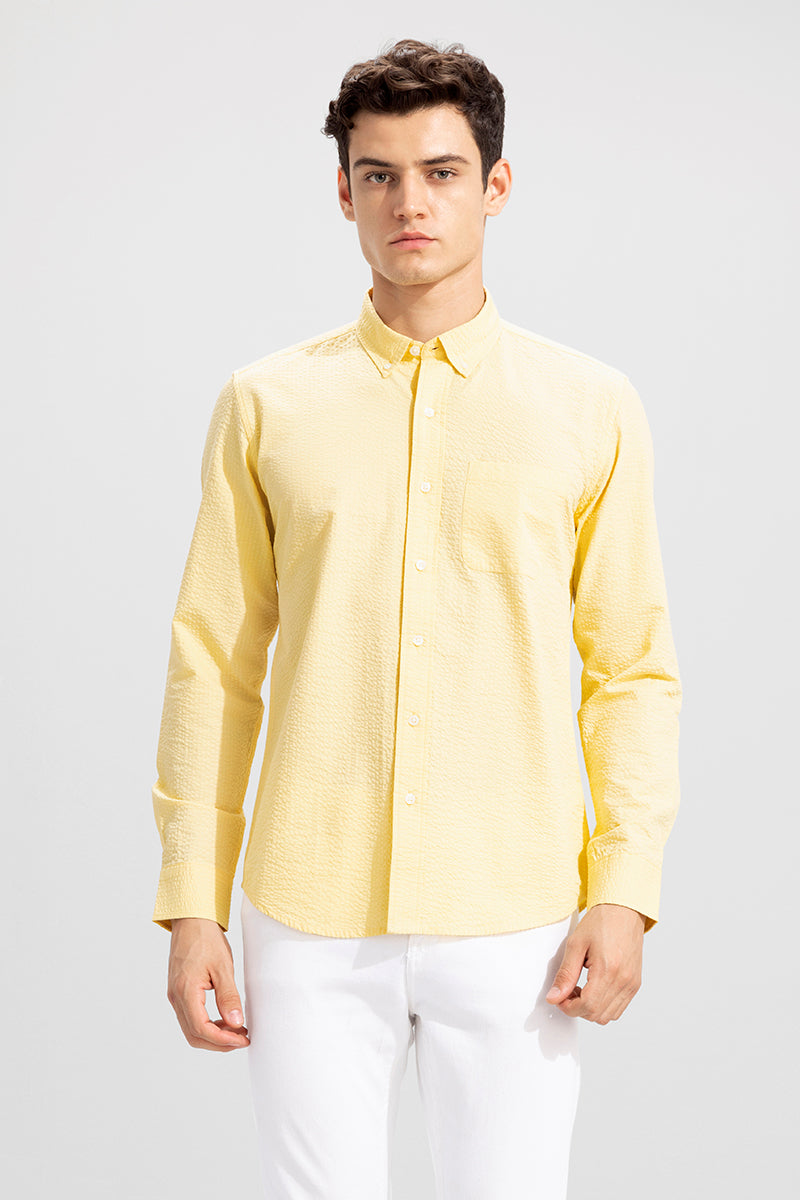 Soft-Hue Lemon Yellow Shirt - SNITCH