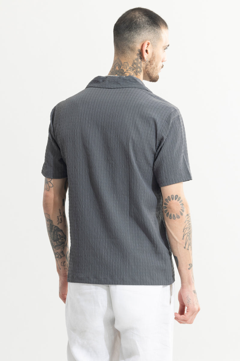 Absolute Seer Sucker Elephant Grey Shirt