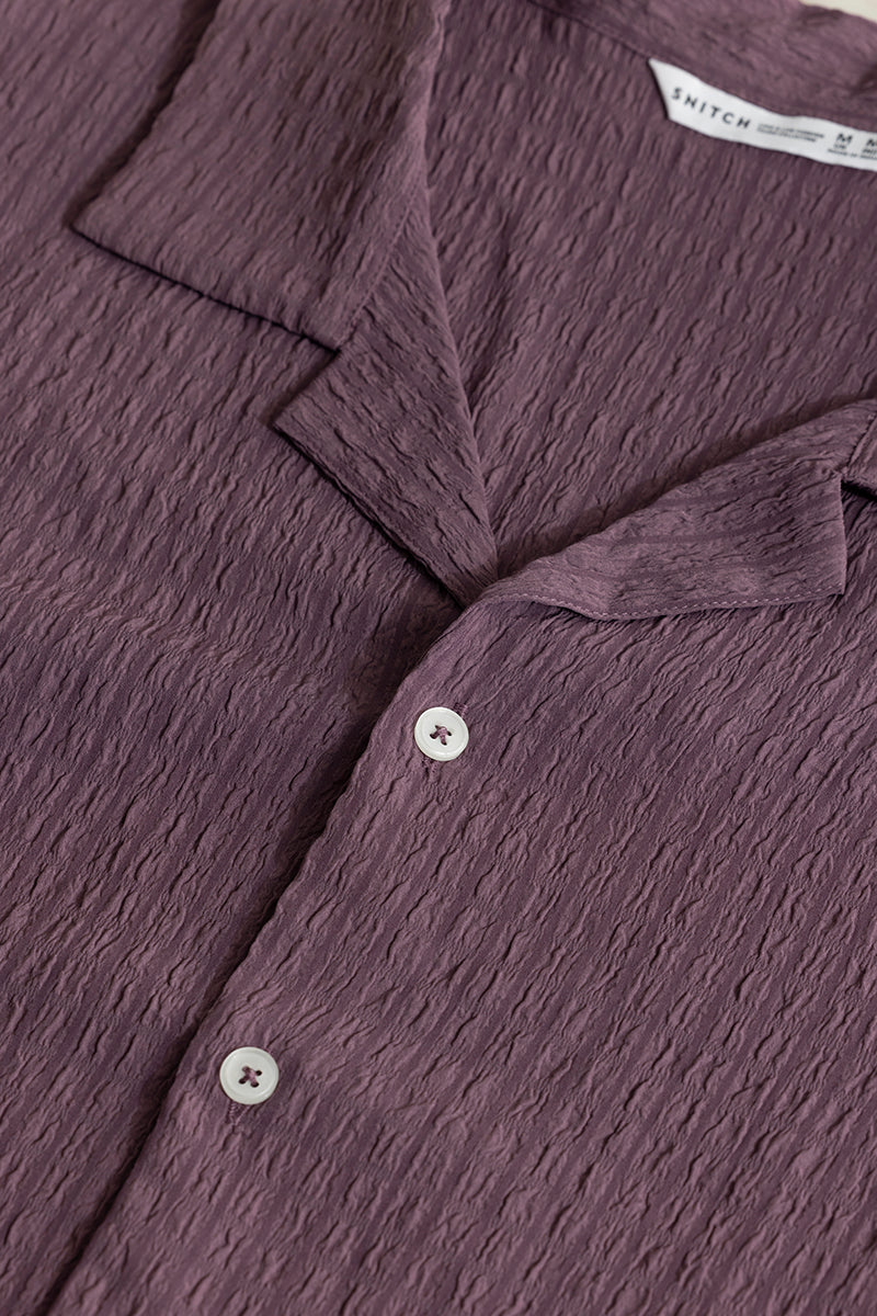 Absolute Seer Sucker Purple Shirt