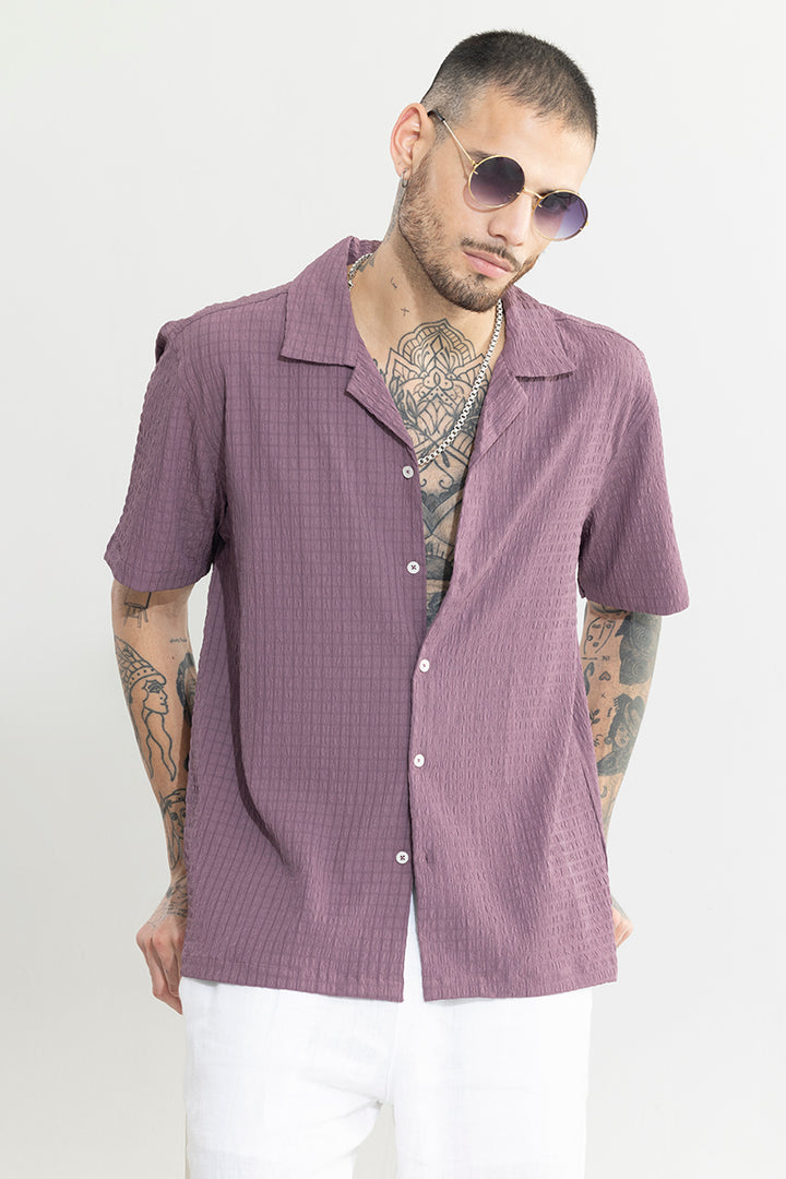 Absolute Seer Sucker Purple Shirt