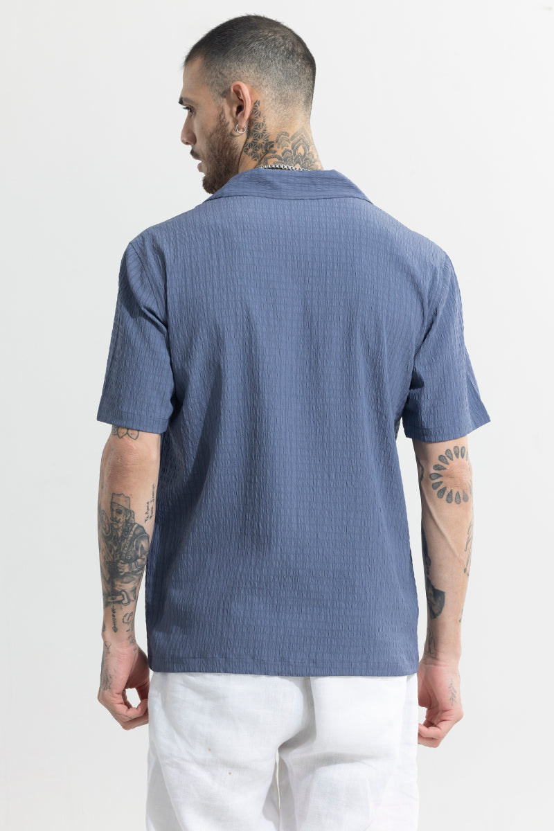 Absolute Seer Sucker Liberty Blue Shirt