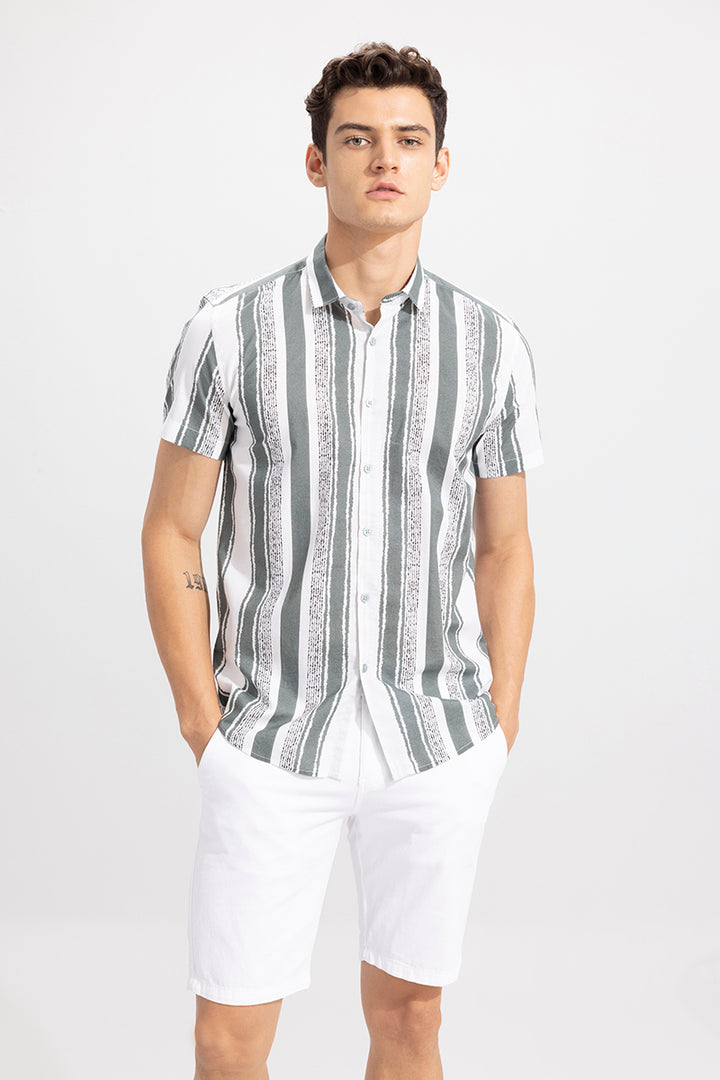 Faded Stripe Grey Shirt