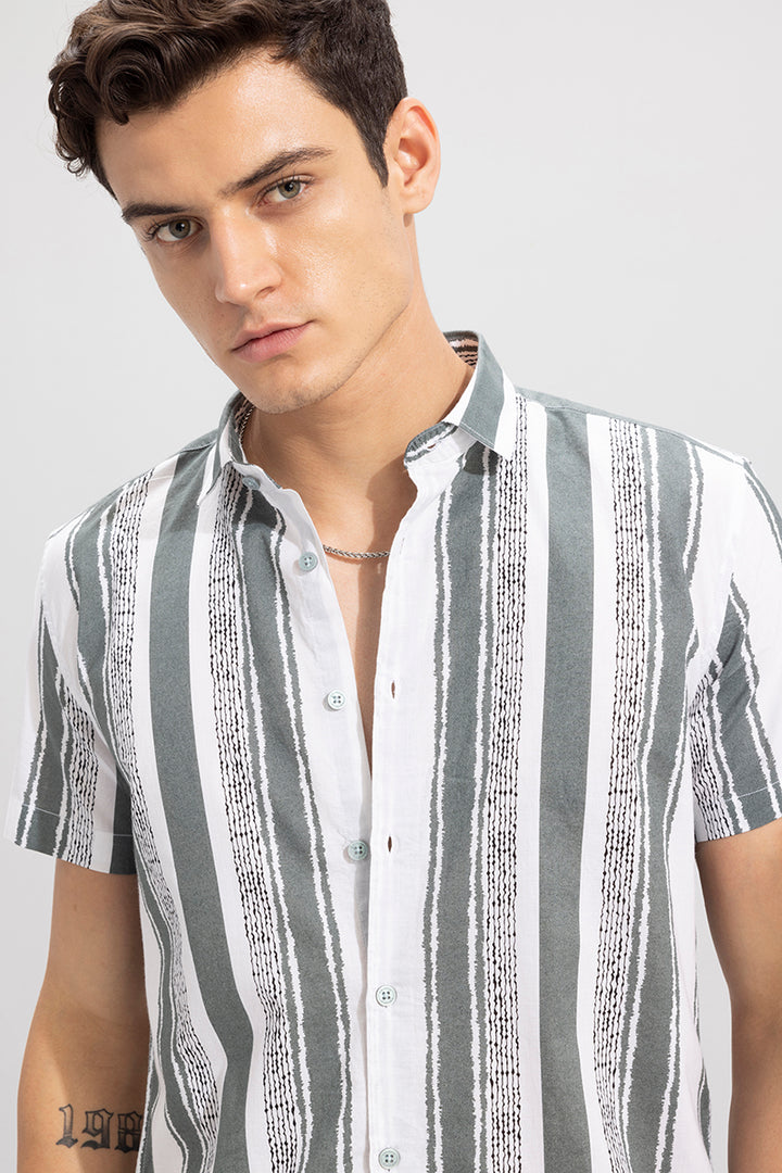 Faded Stripe Grey Shirt