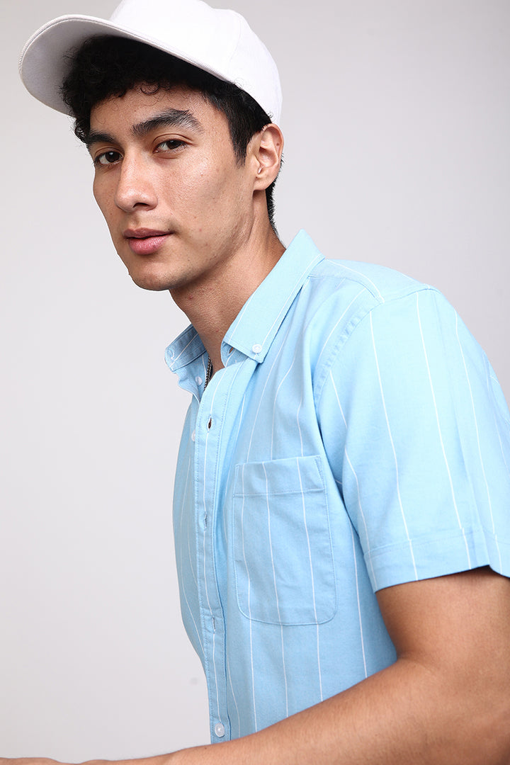 Starry Stripe Sky Blue Shirt