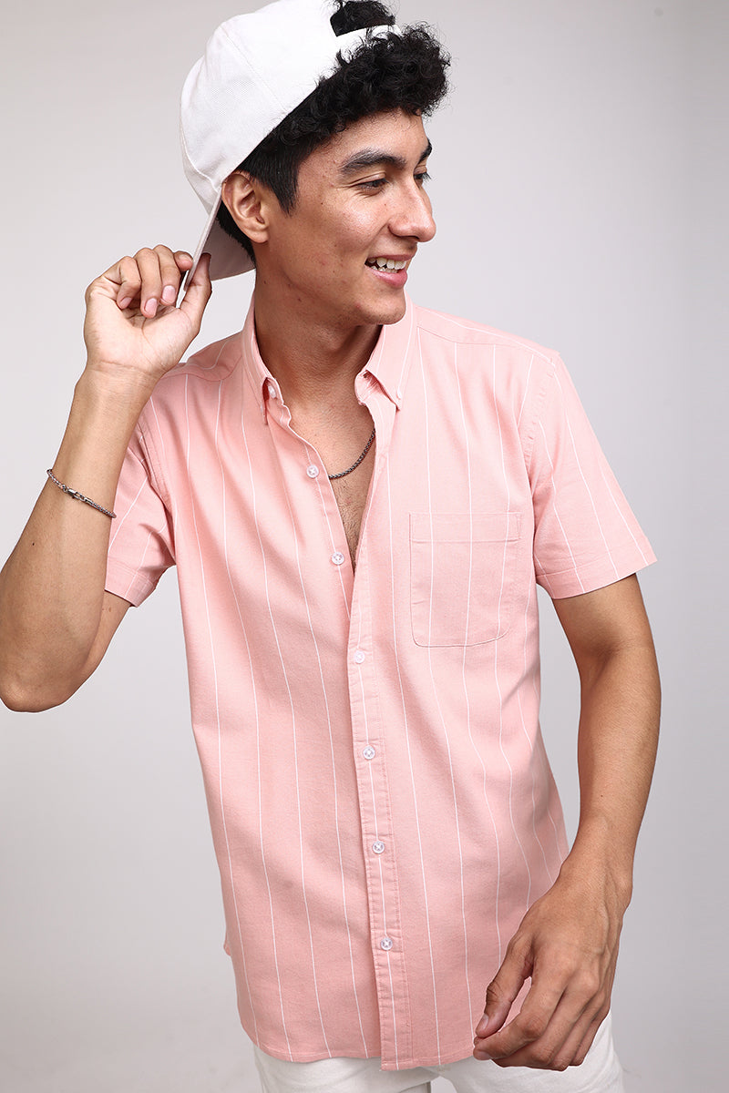 Starry Stripe Pink Shirt