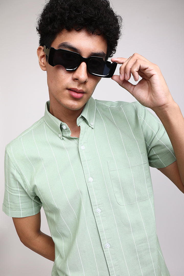 Starry Stripe Green Shirt