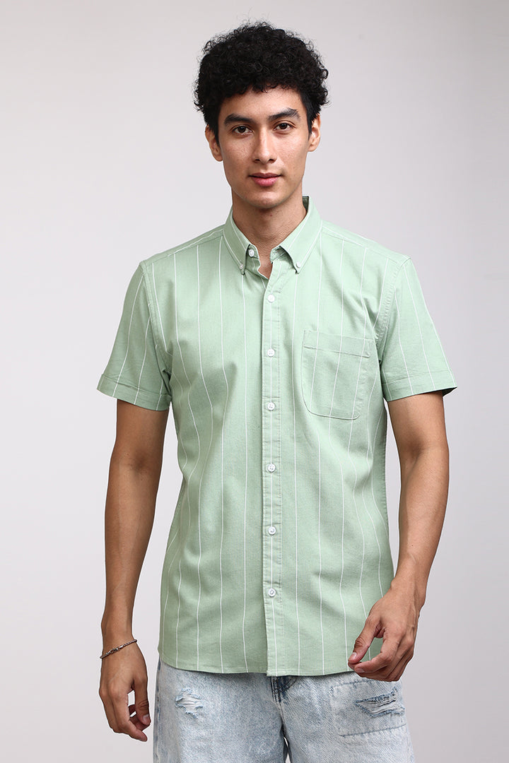 Starry Stripe Green Shirt