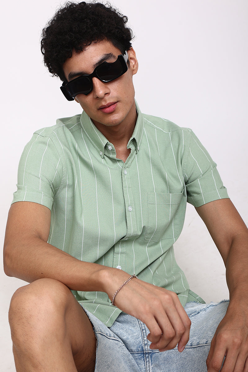 Starry Stripe Green Shirt