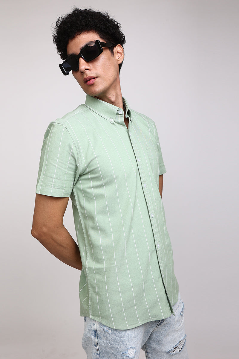 Starry Stripe Green Shirt