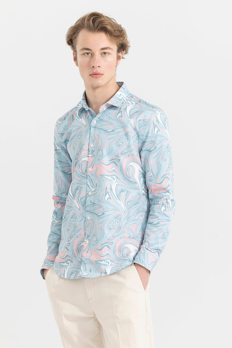 Encaustic Blue Shirt