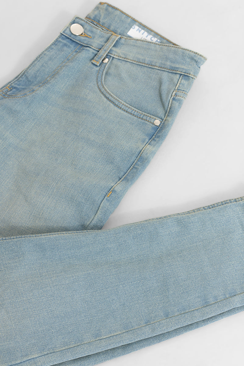 Regular Blue Girls Zipper Denim Jeans at Rs 210/piece in New Delhi | ID:  23191859688