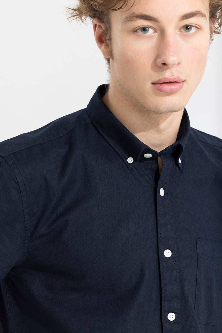 Ivory Embrace Navy Oxford Shirt