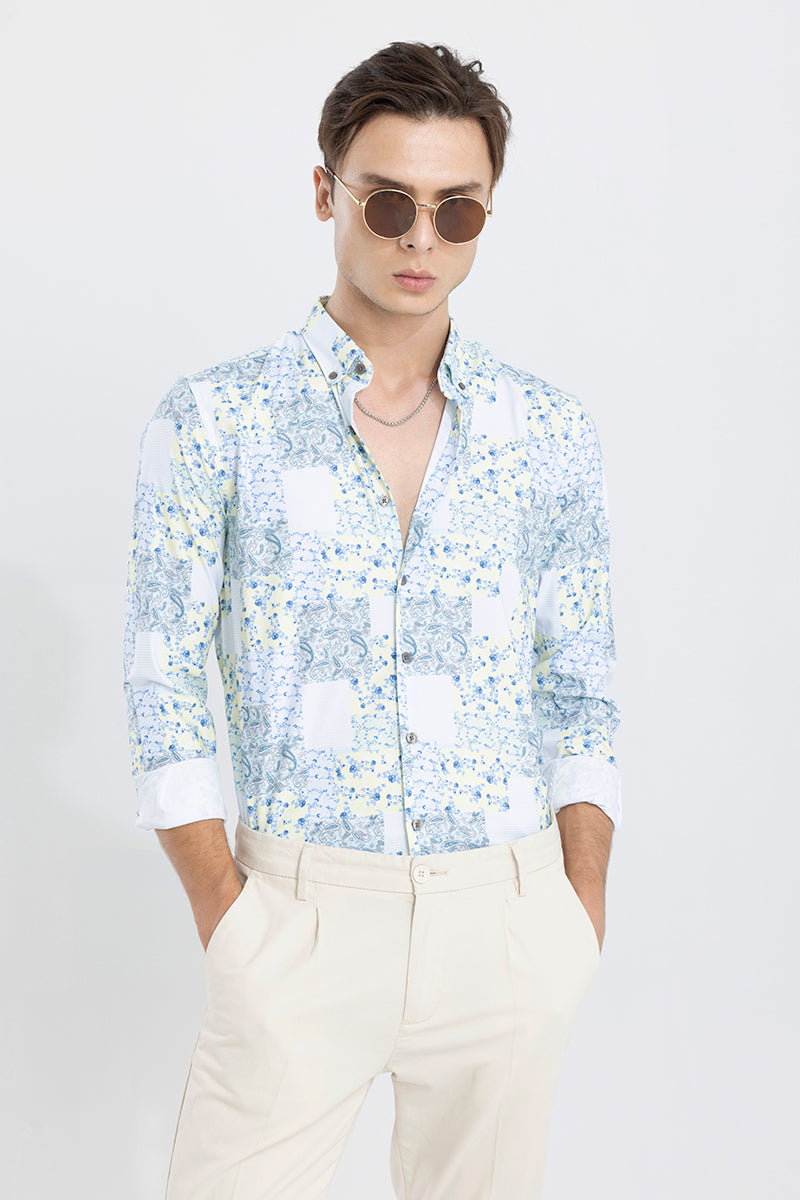 Marine Paisley Blue Shirt