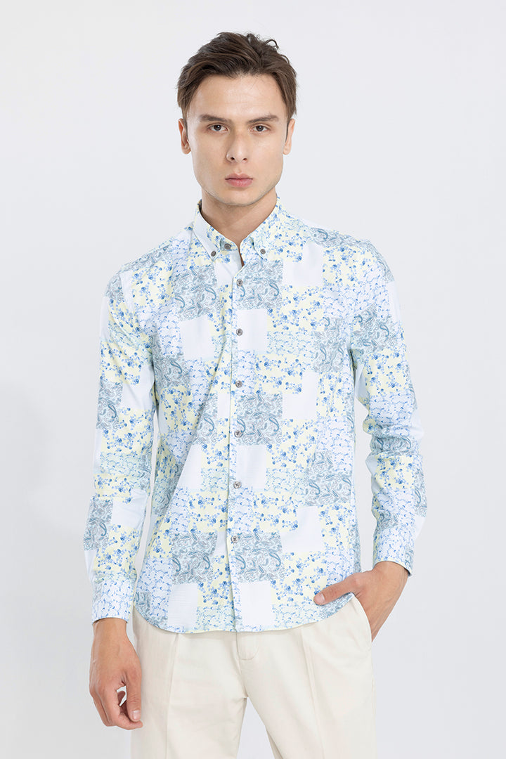 Marine Paisley Blue Shirt