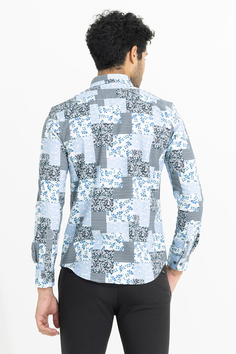 Marine Paisley Light Blue Shirt