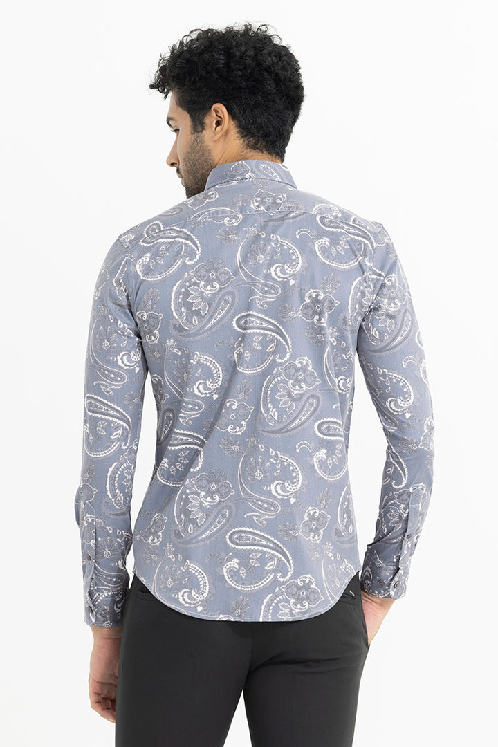 Serene Swirls Grey Shirt