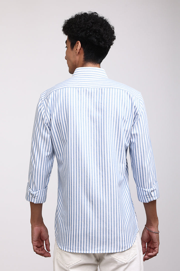 Basic Stripe Blue Shirt