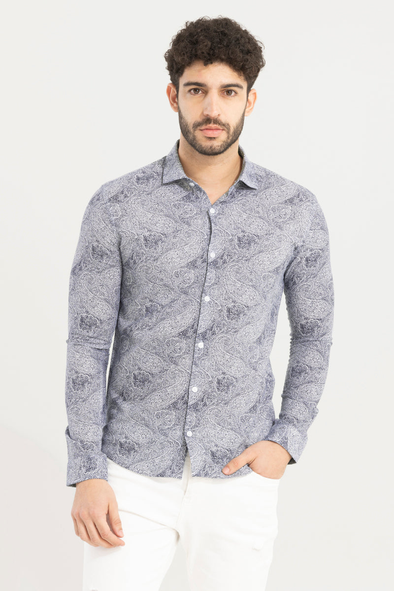 Cypress Paisley Blue Shirt