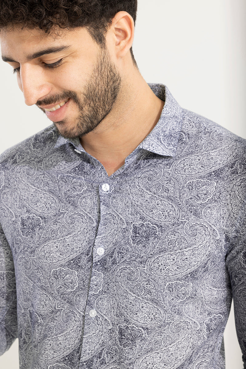 Cypress Paisley Blue Shirt