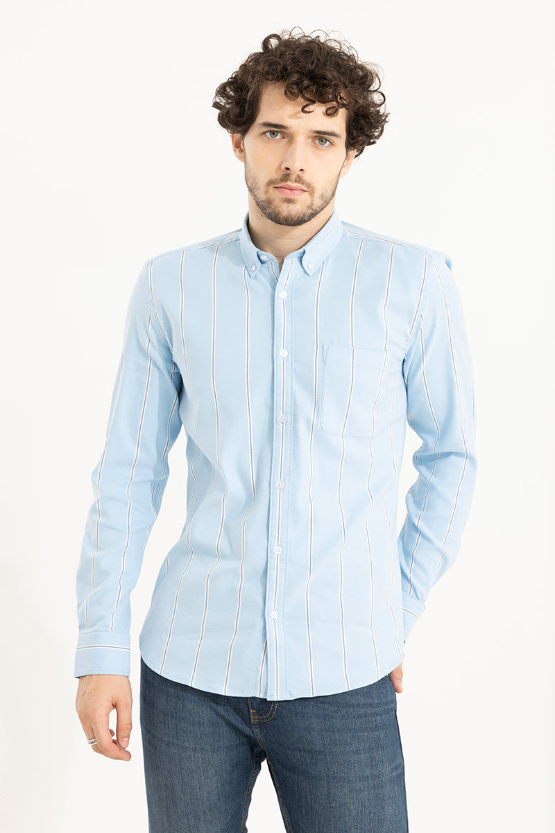 Stick Stripe Blue Shirt