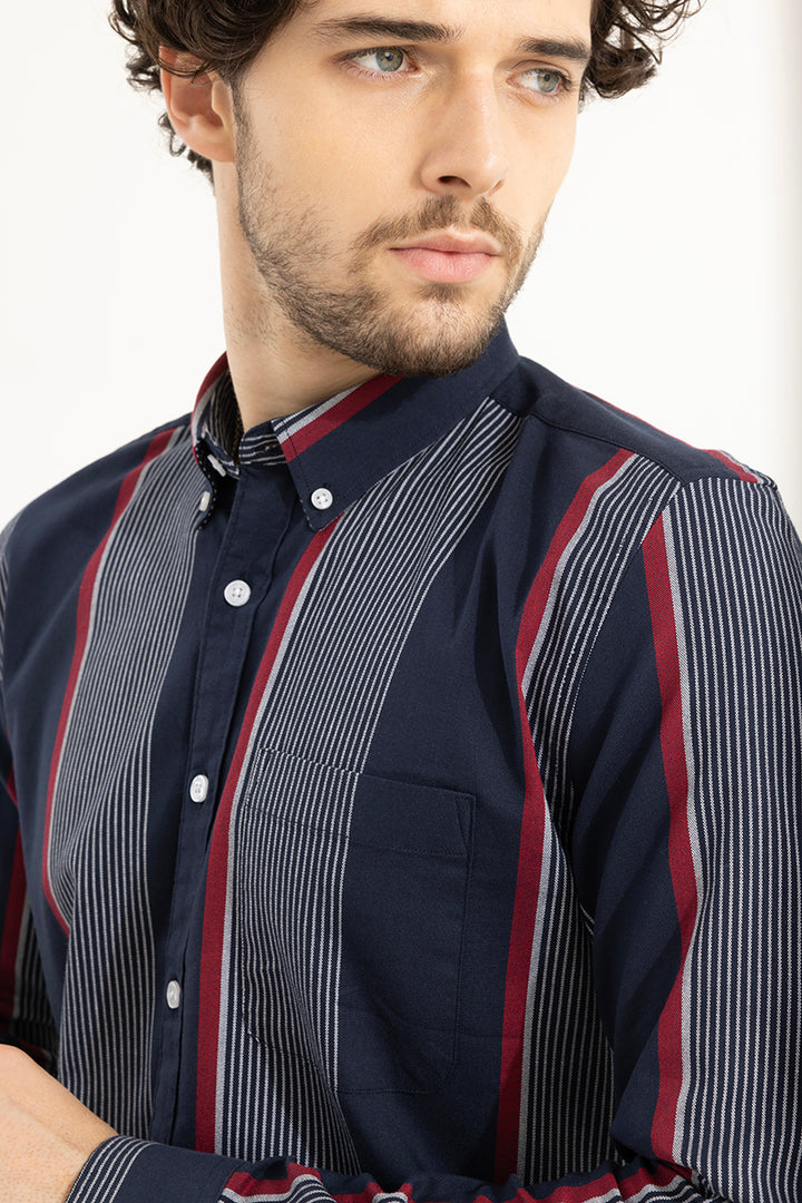 Ray Stripe Navy Shirt