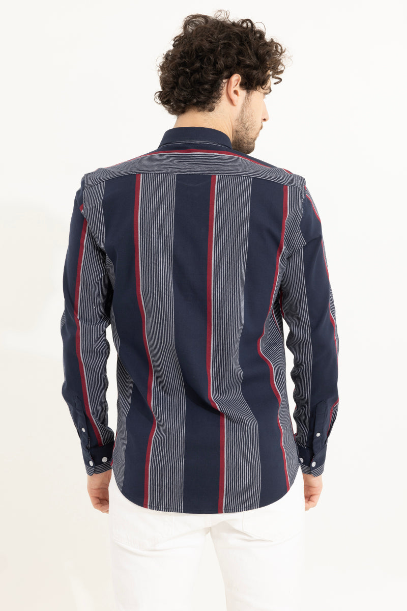 Ray Stripe Navy Shirt