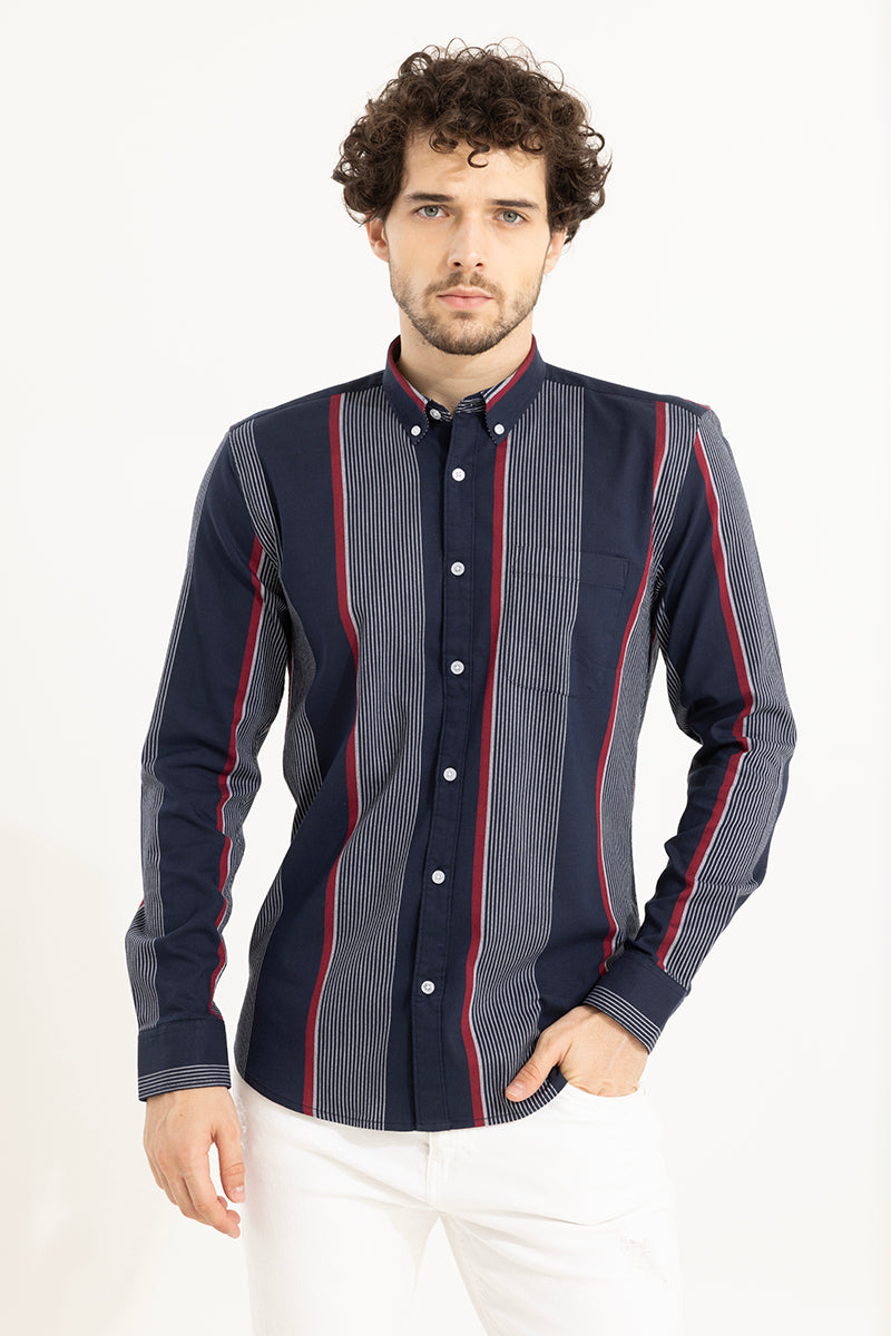 Ray Stripe Navy Shirt