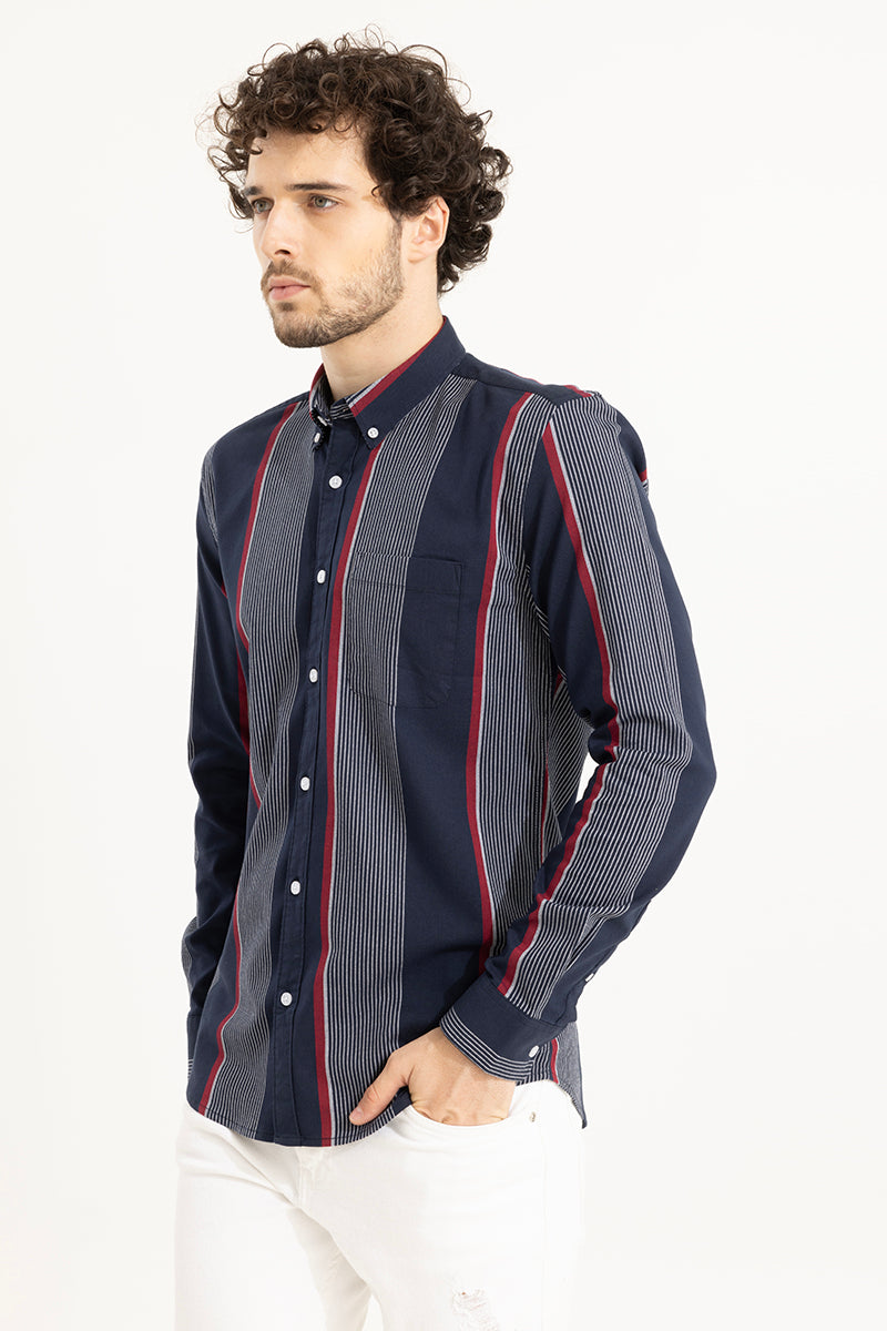 Ray Stripe Navy Shirt