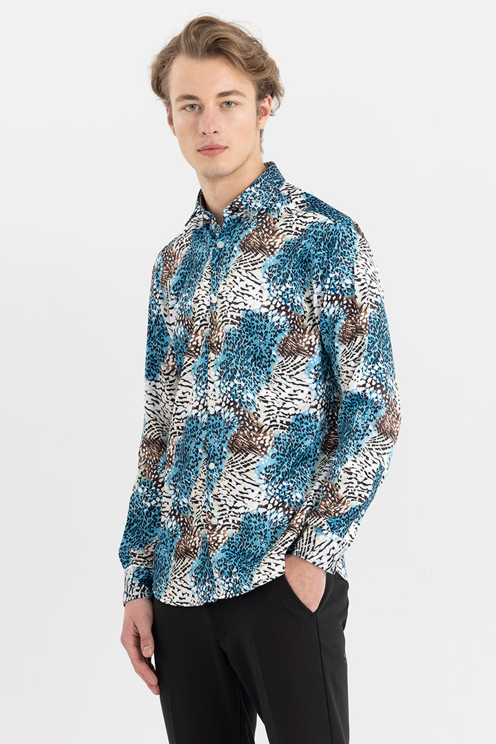 Wild Whisker Blue Shirt