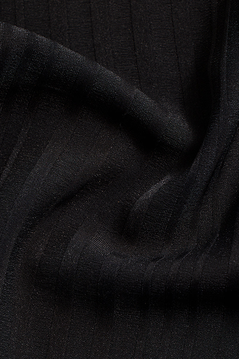 Strato Black Textured Shirt