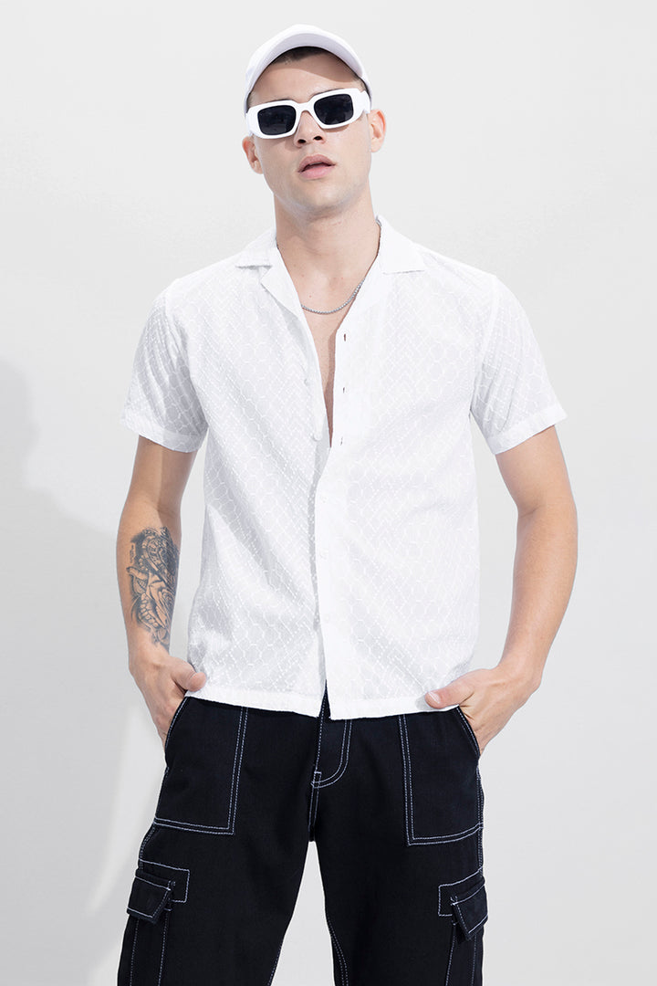 Octa White Embroidery Shirt