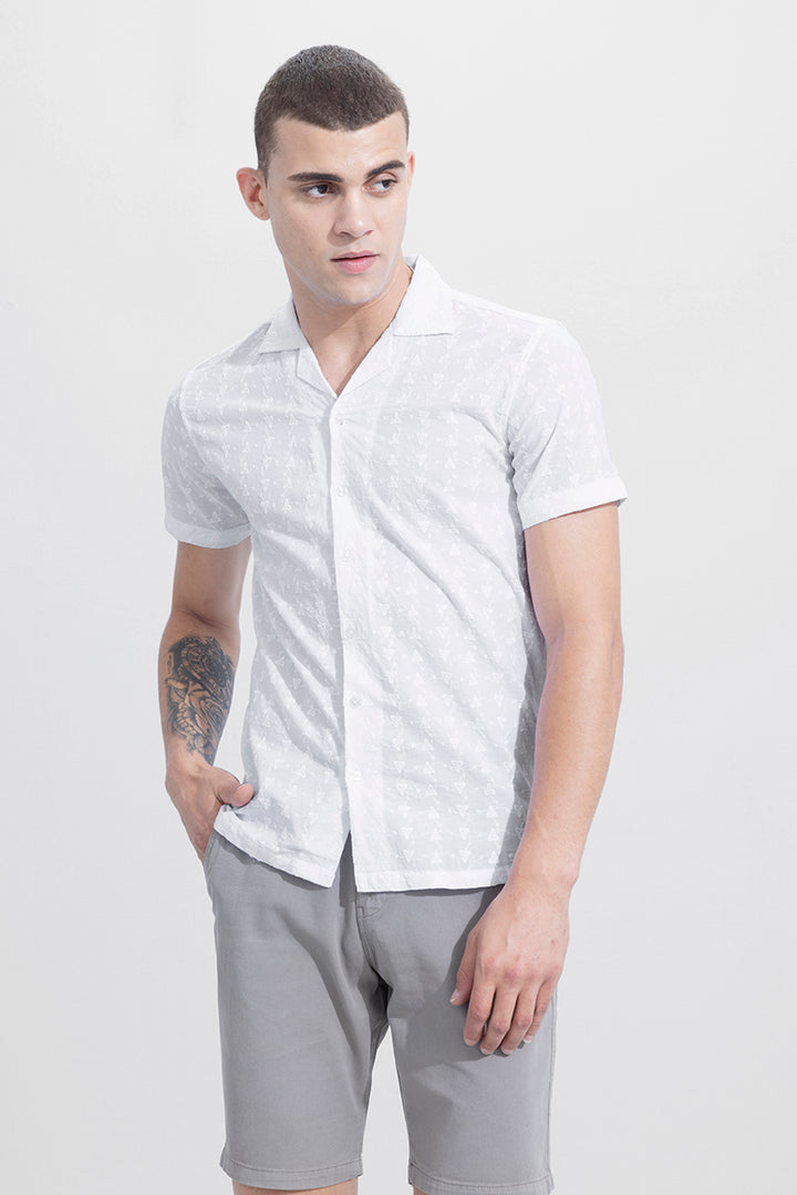 Triangle Leaf White Shirt